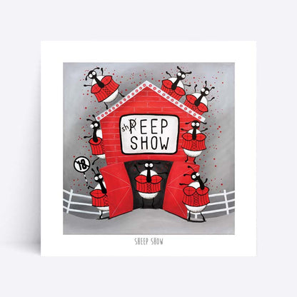 10” Print - Sheep Show