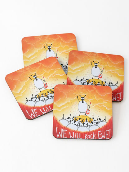 We Will Rock Ewe! Coaster