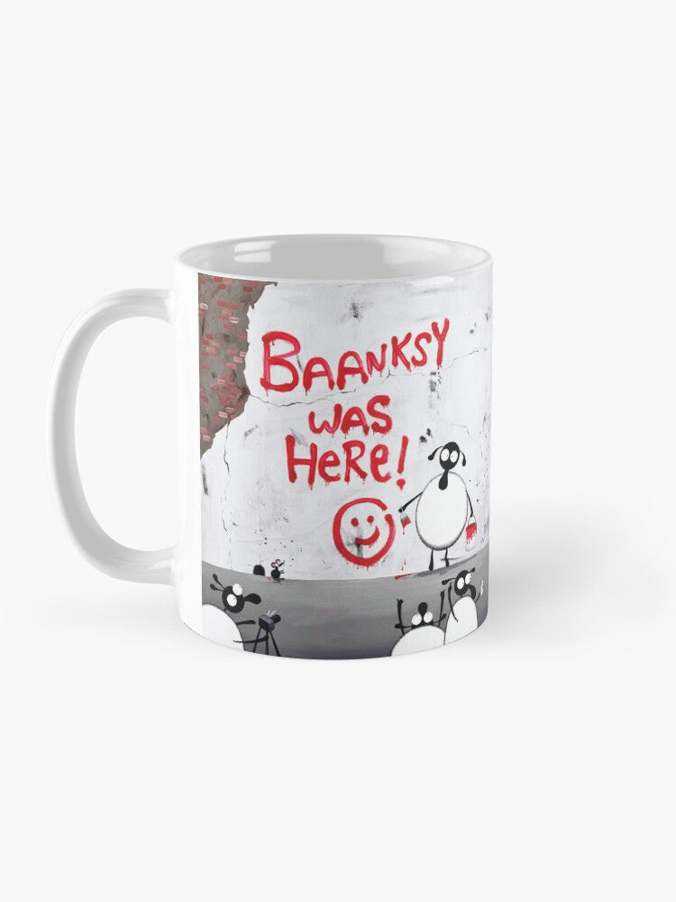 Baanksy Was Here! Ceramic Mug