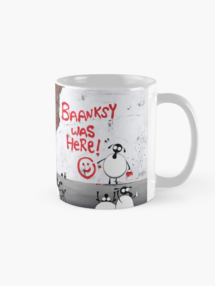 Baanksy Was Here! Ceramic Mug