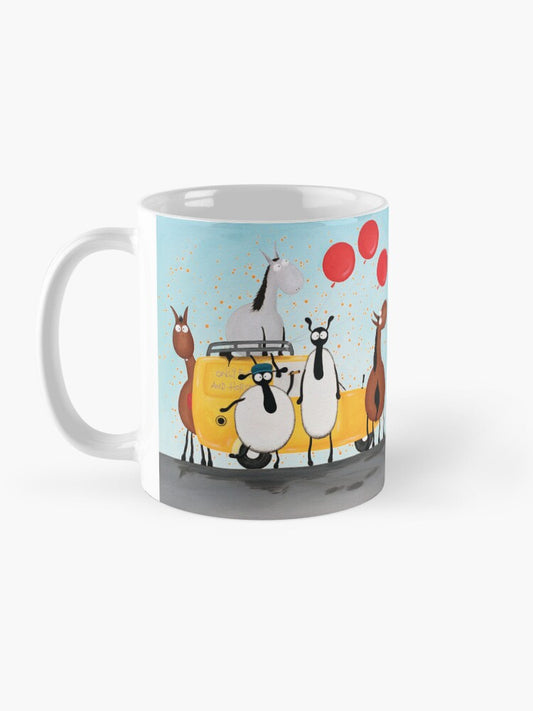 Only Ewes And Horses Ceramic Mug