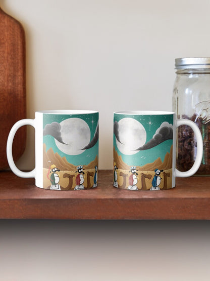 Three Wise Lambs Ceramic Mug